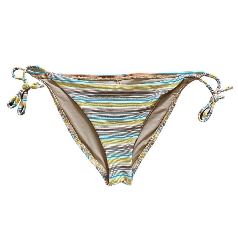 Vitamin A Vista Stripe String Bikini Bottom NWOT - Picture 2 of 8